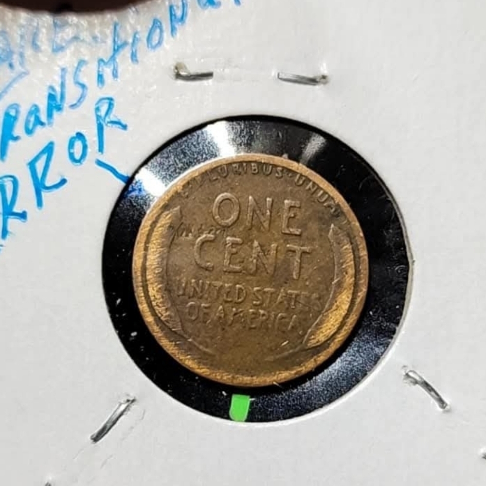 1919 transitional error wheat cent - Picture 2 of 4